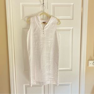 J Jill White Linen Dress
